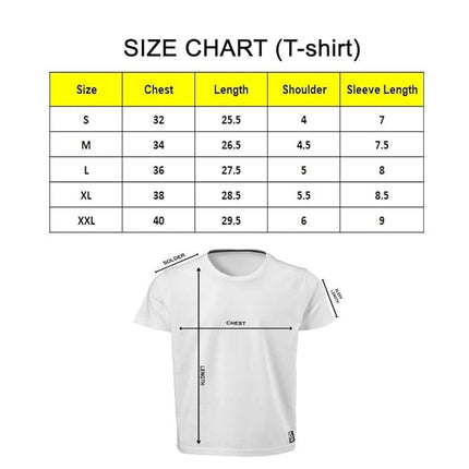 Men's PC Cotton Printed T-Shirt, White, 180GSM, Work from Home Design, Casual Wear