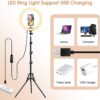 RGB Ring Light, 10 Inch, with 7 Feet Tripod Stand for Phone, Colour Lighting