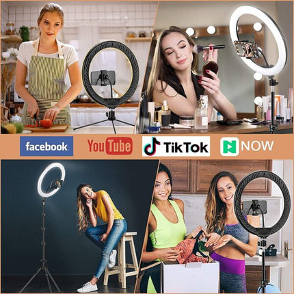 RGB Ring Light, 10 Inch, with 7 Feet Tripod Stand for Phone, Colour Lighting