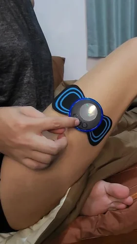 Mini Massager for Pain Relief, Portable Electric Body Massager Machine, EMS Muscle Stimulator, Butterfly Shape, for Back Neck Shoulder